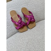 DWRS TUNIS - Slippers | Metallic Fuchsia