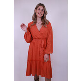 Colourful Rebel Embla Dress | Bright orange