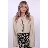 Blazer cropped beige | Noor