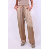 Broek satijn camel | Sophie
