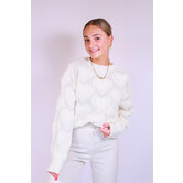 Trui off white | Loua