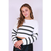 Trui cropped groen | Nikki