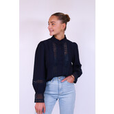 Blouse donkerblauw | Liz