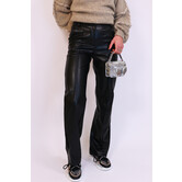 Leren broek zwart | Linda
