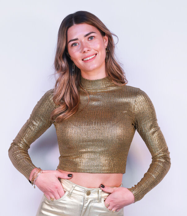 La Rebelle Top goud | Meggie