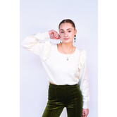 Trui off white | Leontien