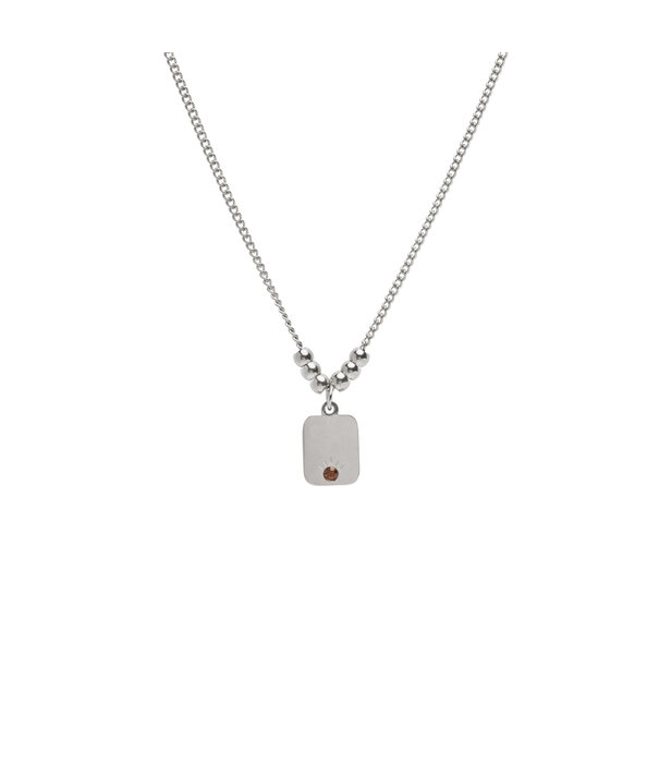 Ketting charlie kort zilver
