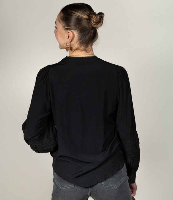 La Rebelle Blouse zwart | Polly