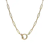 Ketting chain big plain goud