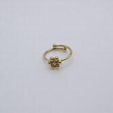 Ring 3d flower goud