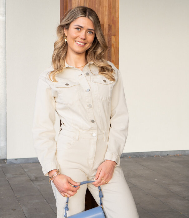 La Rebelle Jumpsuit beige | Puck