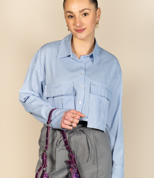 La Rebelle Blouse blauw | Miley