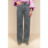 Jeans wide leg grijs | Jona