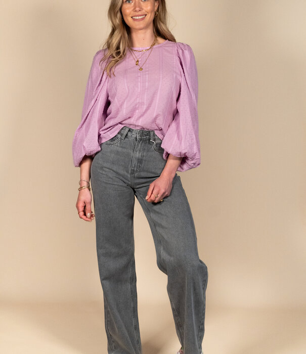 La Rebelle Jeans wide leg grijs | Jona