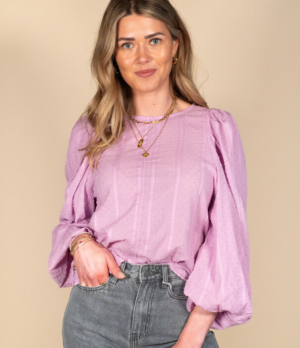 La Rebelle Blouse lila | Emmy