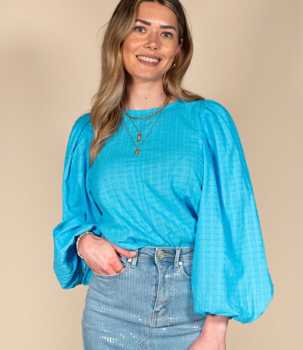 La Rebelle Blouse blauw | Emmy