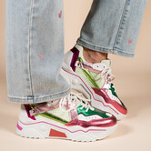 DWRS PLUTO mesh - Sneakers | White / Pink / Green
