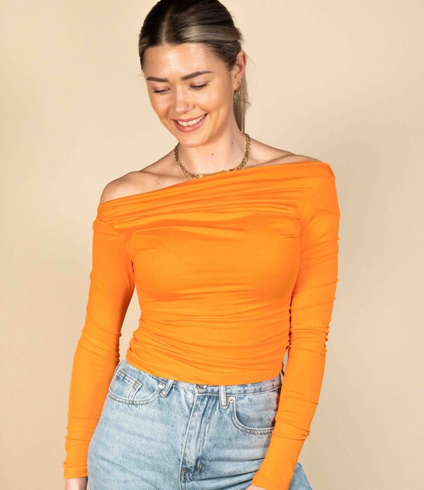 La Rebelle Top oranje | Merel