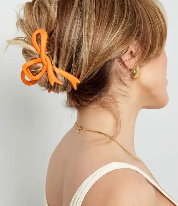 La Rebelle Haar klem oranje