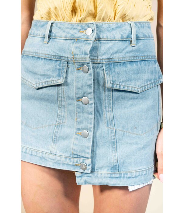 La Rebelle Rokje denim blauw | Pip