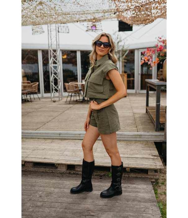La Rebelle Short groen | Femke
