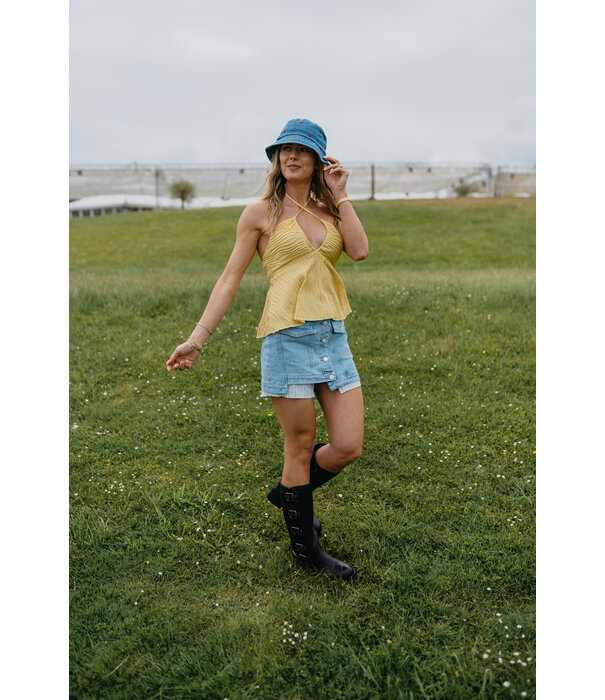 La Rebelle Rokje denim blauw | Pip