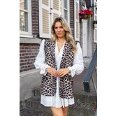 Blazer leopard/broderie | Nannie