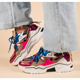 DWRS JUPITER denim - Sneakers | Fuchsia / Blue