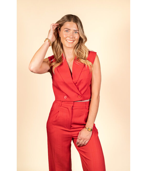 La Rebelle Gilet rood | Joy