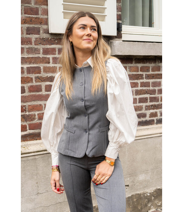 La Rebelle Gilet grijs | Eva