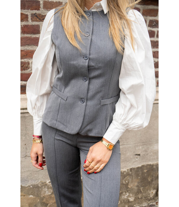 La Rebelle Gilet grijs | Eva