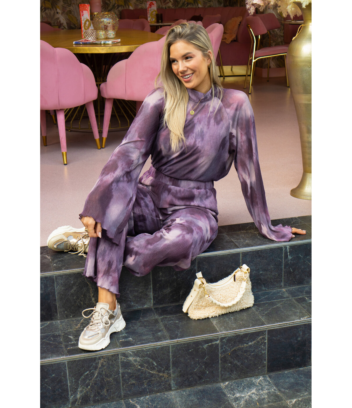 Studio Amaya Studio Amaya Maria pants | pink/combi