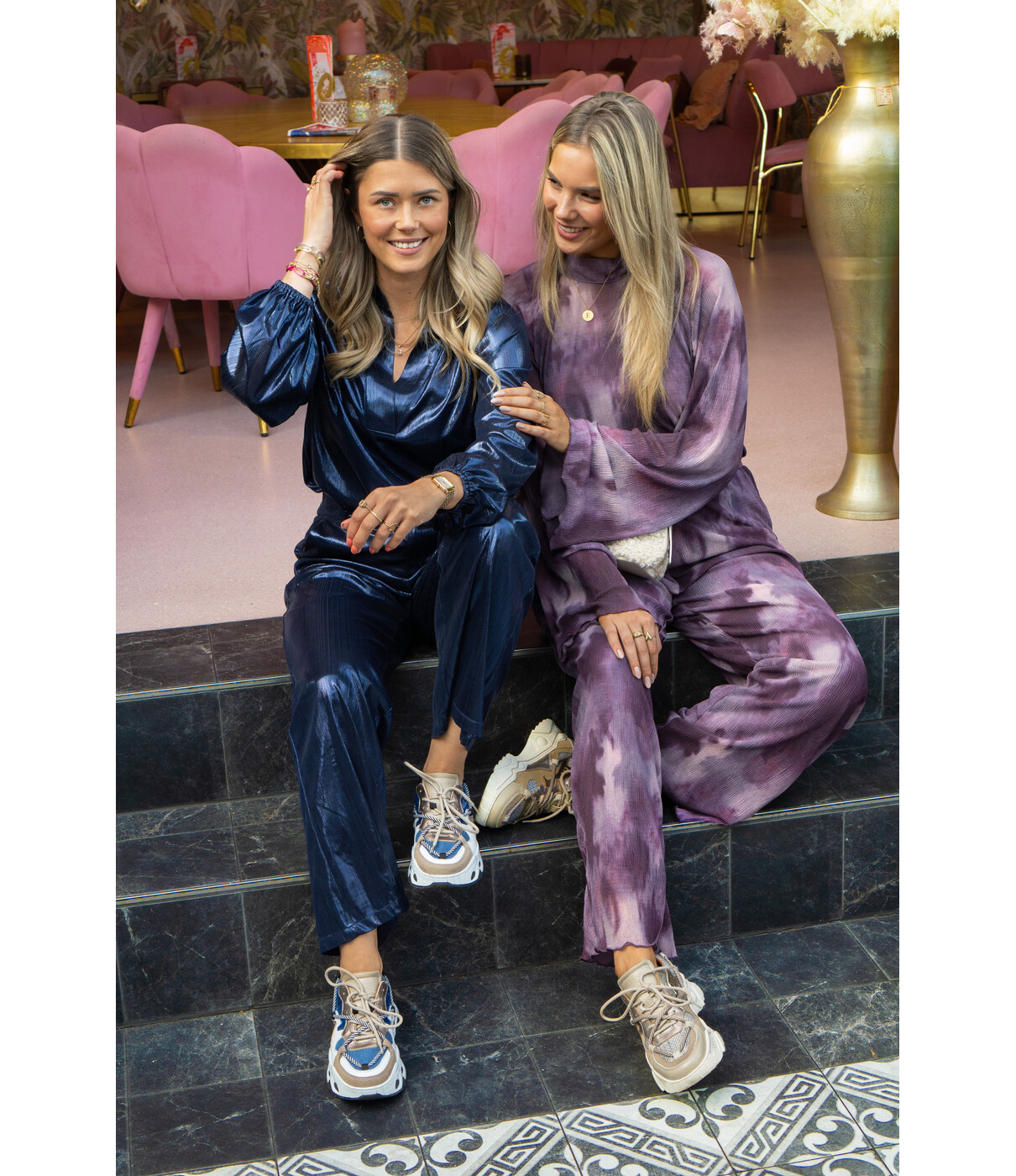 Studio Amaya Studio Amaya Maria pants | pink/combi