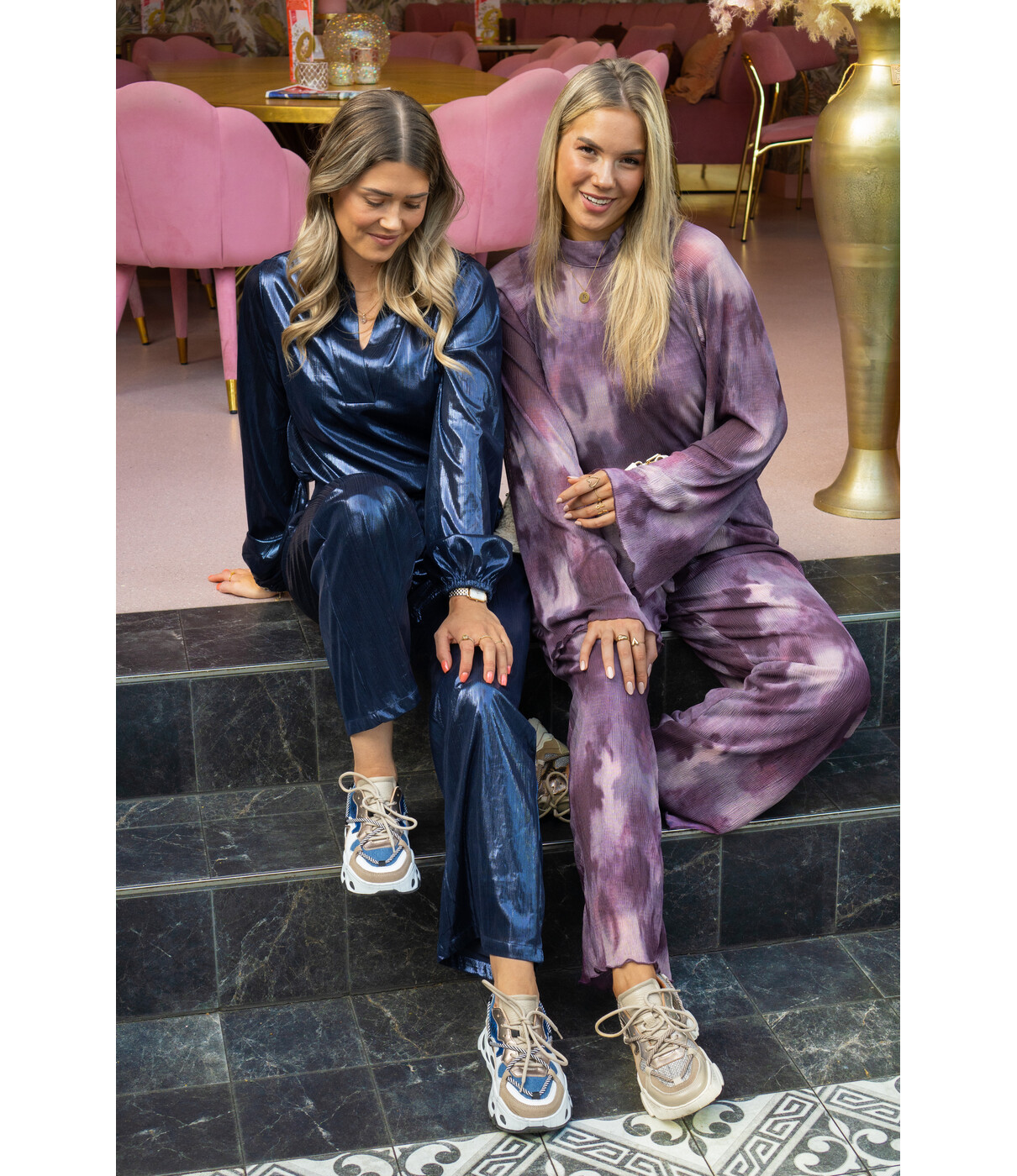 Studio Amaya Studio Amaya Maria pants | pink/combi