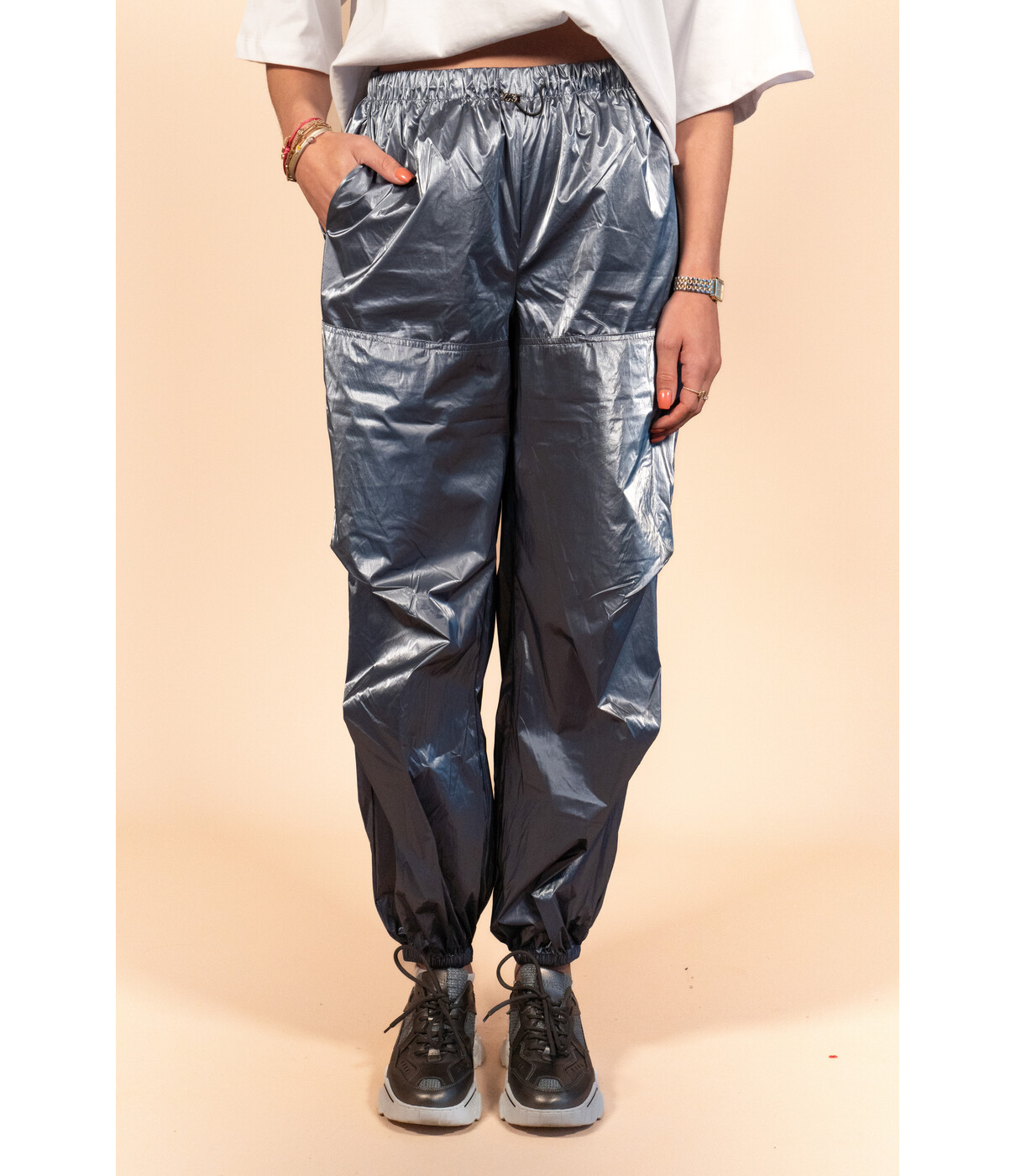 Studio Amaya Studio Amaya Kiki pants | metallic blue