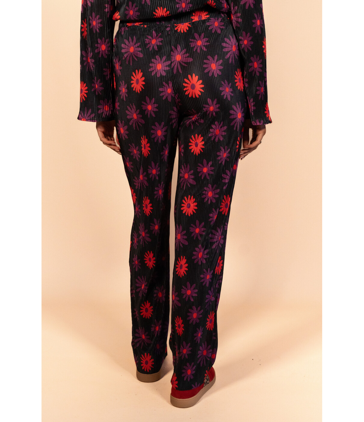 Fluresk Fluresk Melanie pants | black/grape purple