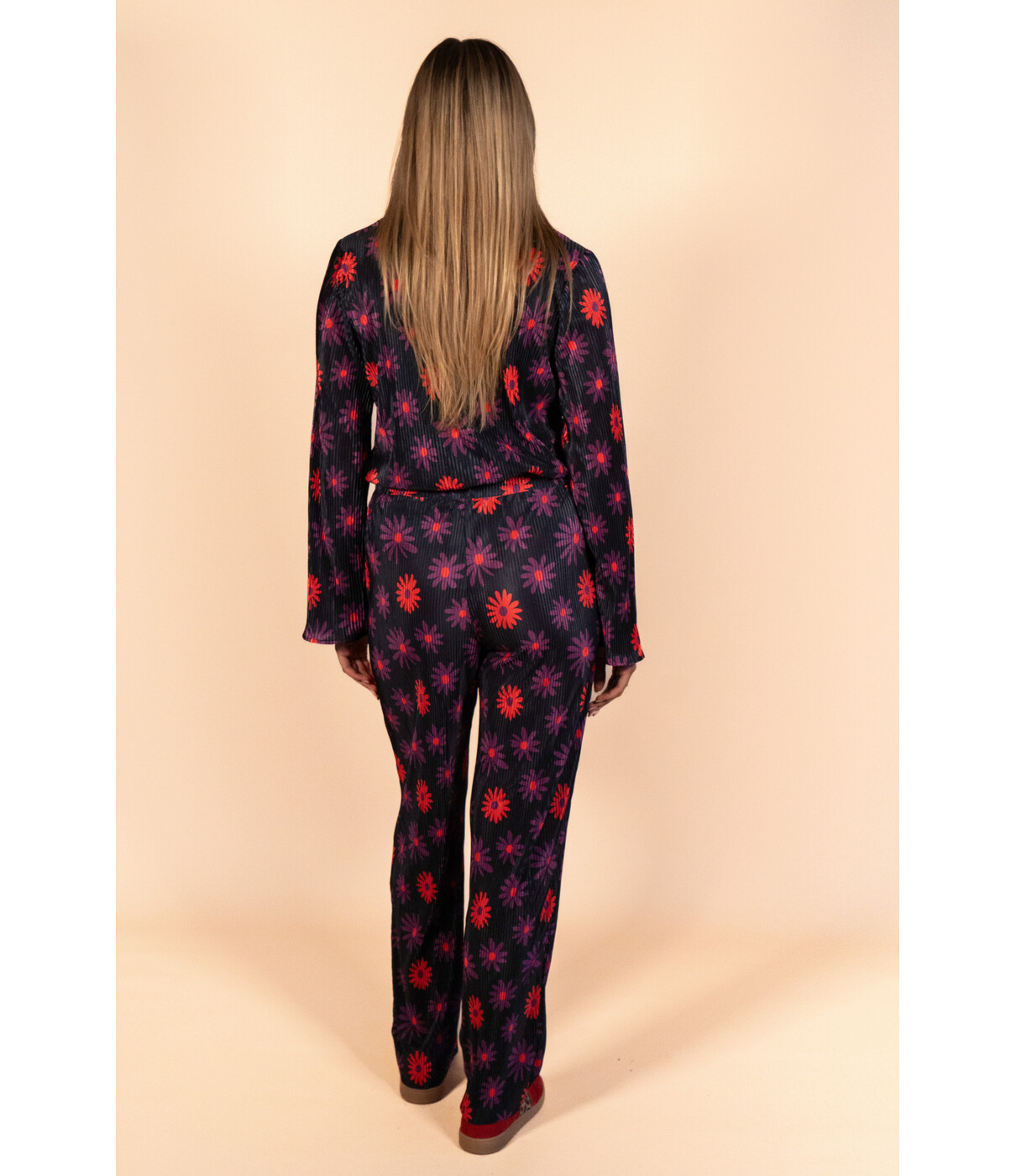 Fluresk Fluresk Melanie pants | black/grape purple