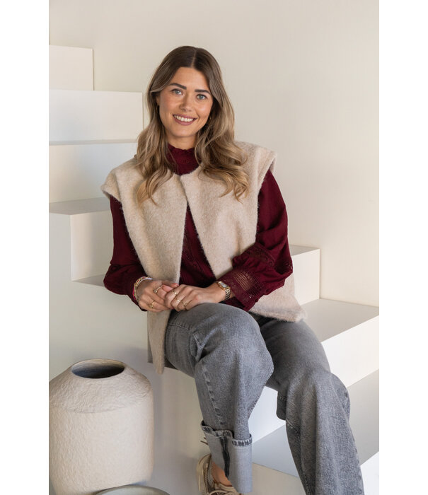 La Rebelle Blouse bordeaux rood | Jet