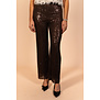 Broek pailletten bruin | Luna