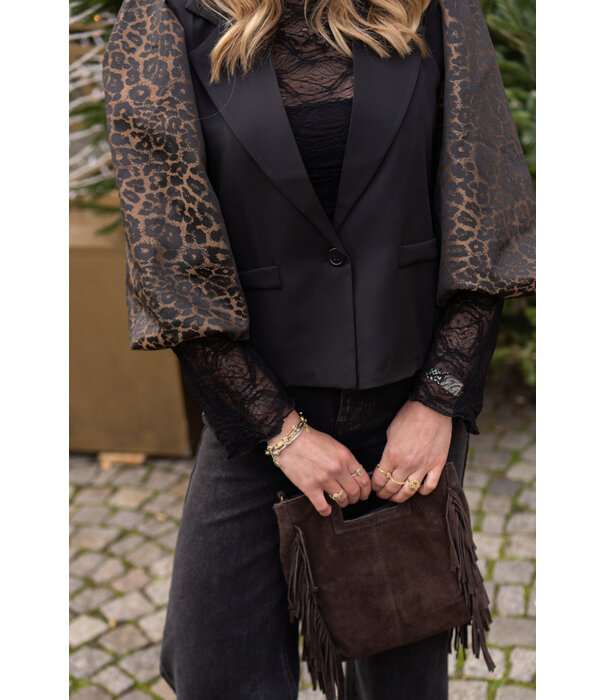 La Rebelle Blazer leopard | Janice