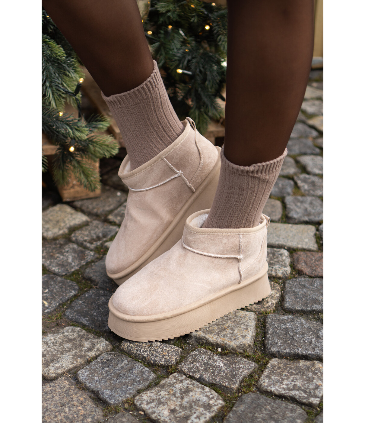 Boots beige | Rosa