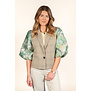 Blazer taupe/groen | Vera