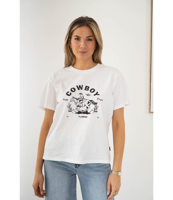 Fluresk Fluresk Marin t-shirt | off white