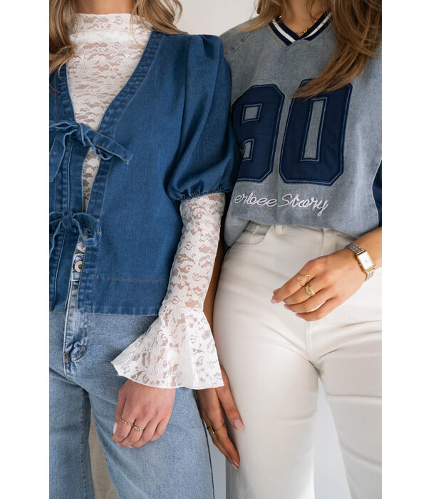 La Rebelle T-shirt baseball | Denim