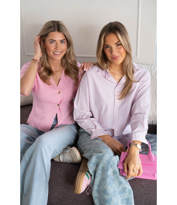 La Rebelle Top roze | Loes