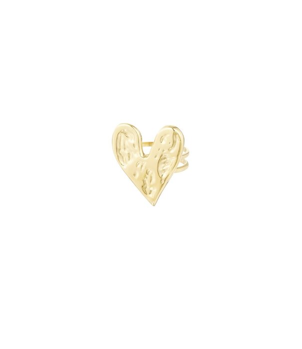 La Rebelle Ring goud | Hart groot