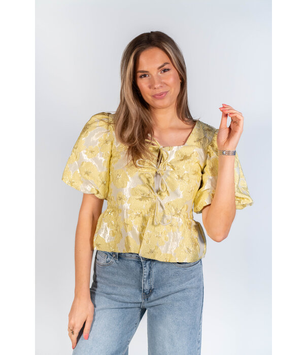 La Rebelle Top geel | Nadia