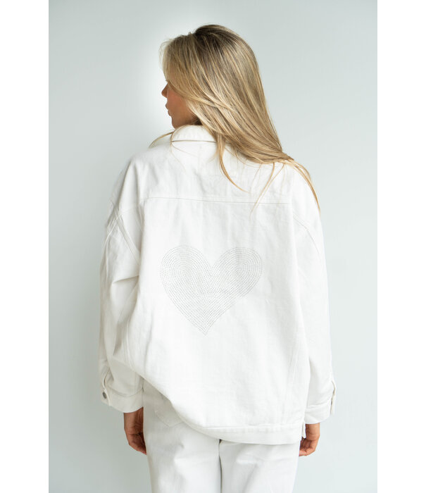 Studio Amaya Studio Amaya Bloeme jacket | white