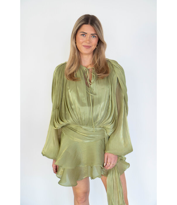 La Rebelle Jurk groen | Charlot