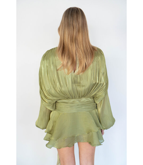 La Rebelle Jurk groen | Charlot